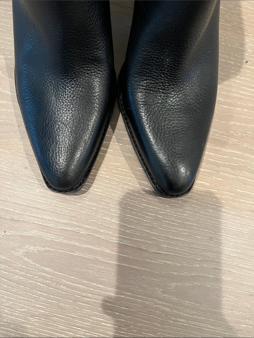 Vince Camuto Classic Black Leather Ankle Boots - Women Size 9M - Picture 9 of 11